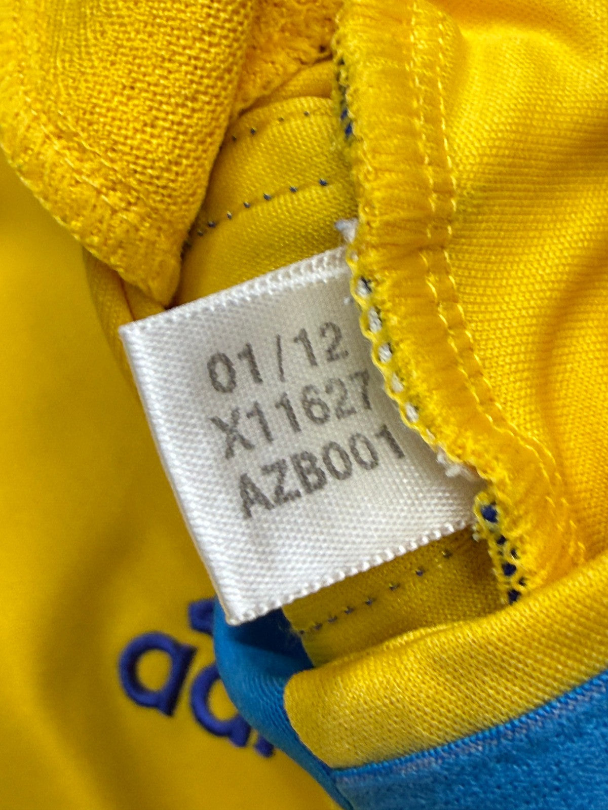 Maglia Ucraina Adidas Shevchenko 7 Vintage home Ukraine shirt EURO 2012 Taglia L