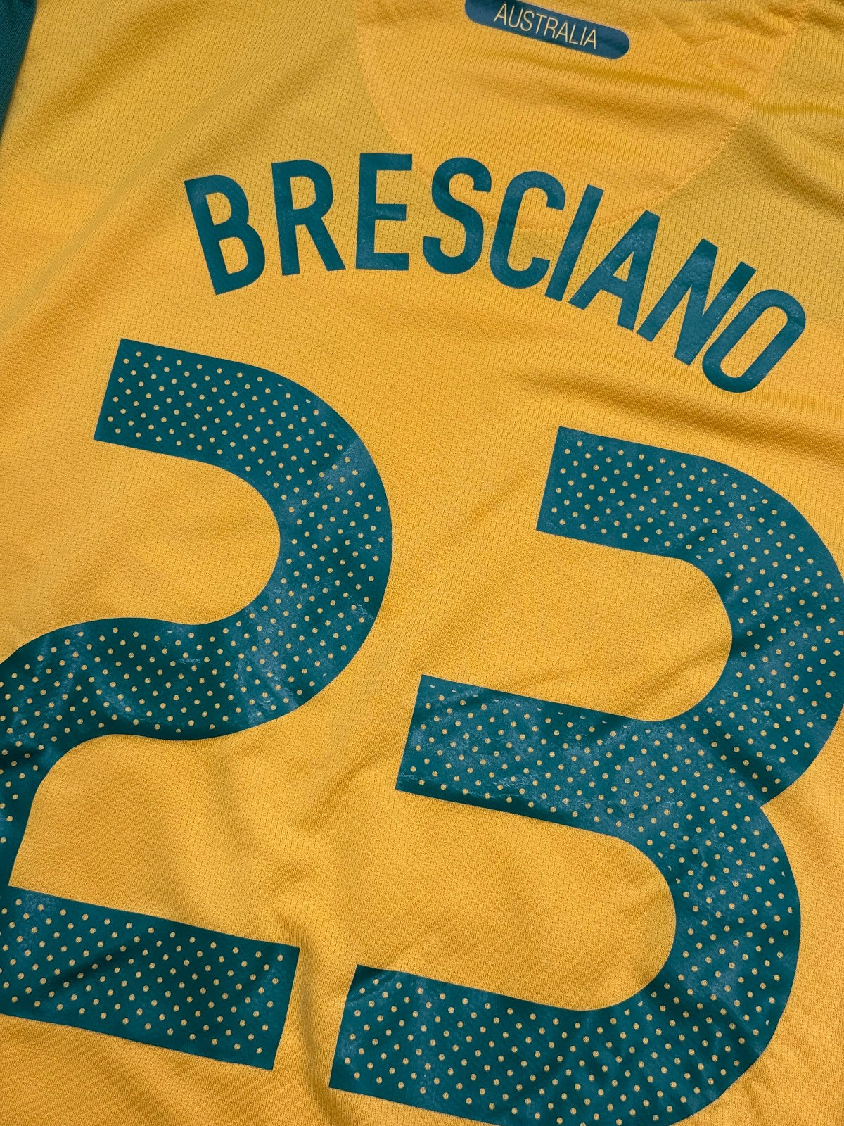 Australia Nike 2008-2010 Bresciano 23 Maglia Vintage L World Cup Qualifiers