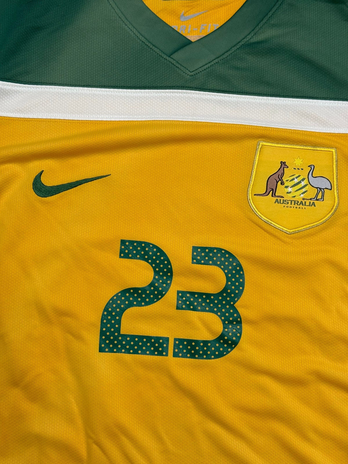 Australia Nike 2008-2010 Bresciano 23 Maglia Vintage L World Cup Qualifiers