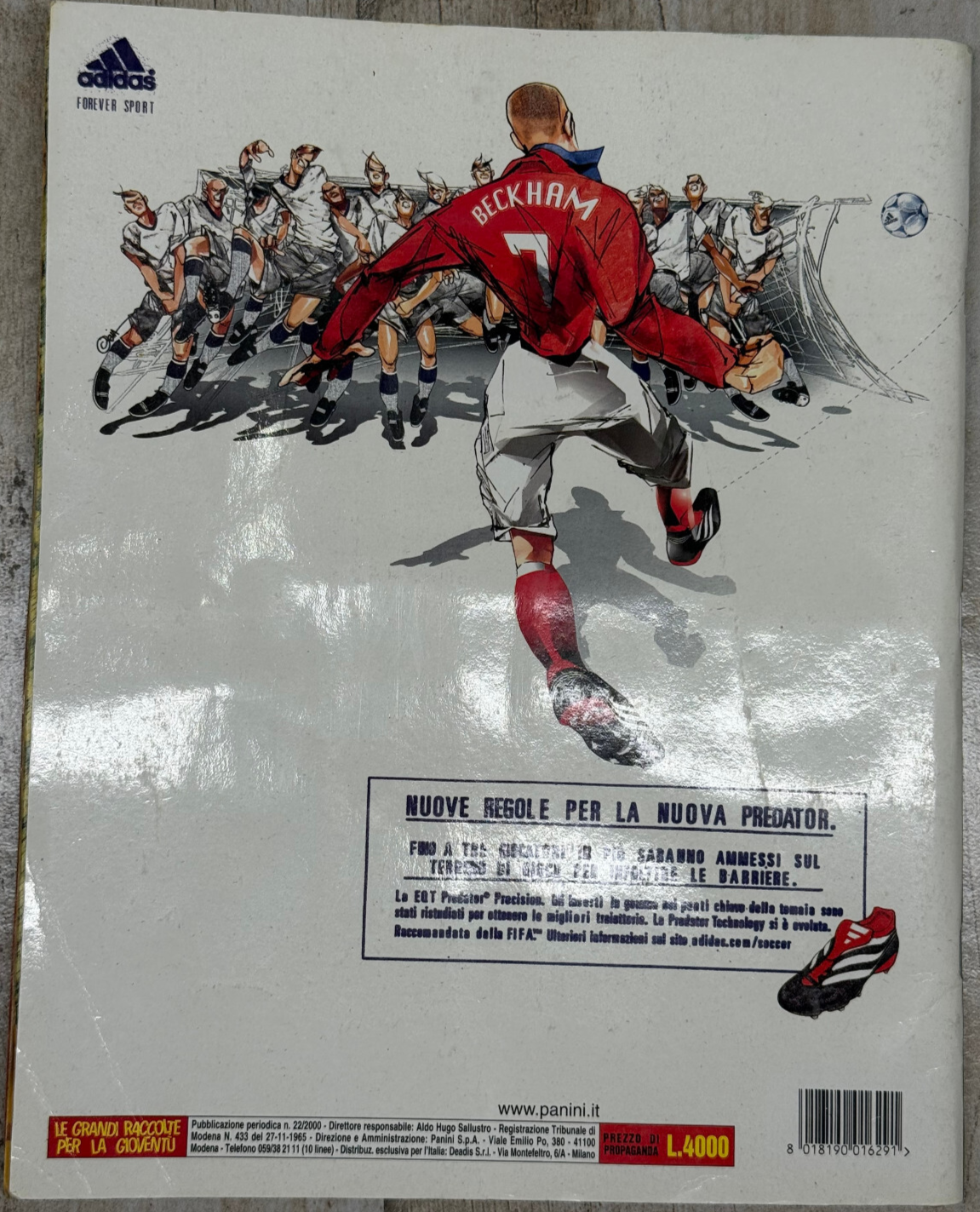 Album Figurine PANINI vintage 2000 2001 COMPLETO (no acquisti) con cedola Roma