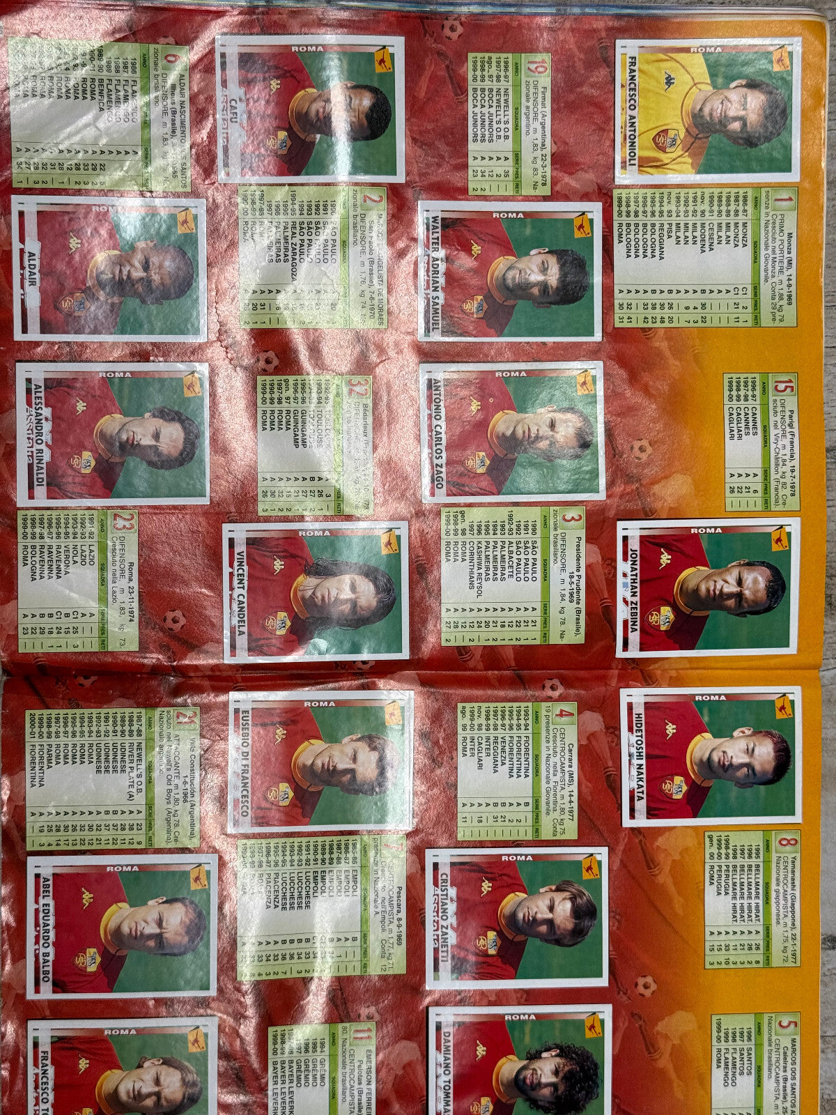 Album Figurine PANINI vintage 2000 2001 COMPLETO (no acquisti) con cedola Roma