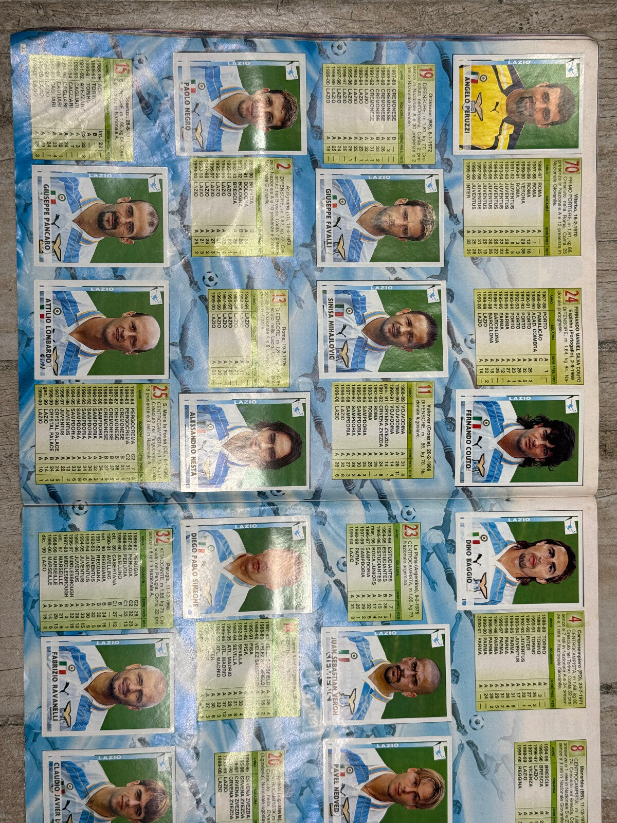 Album Figurine PANINI vintage 2000 2001 COMPLETO (no acquisti) con cedola Roma