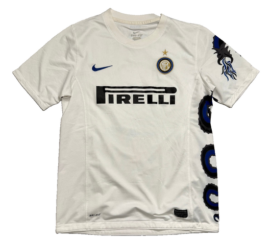 Maglia calcio vintage Inter Zanetti Pirelli Nike 2010 2011 Triplete shirt jersey