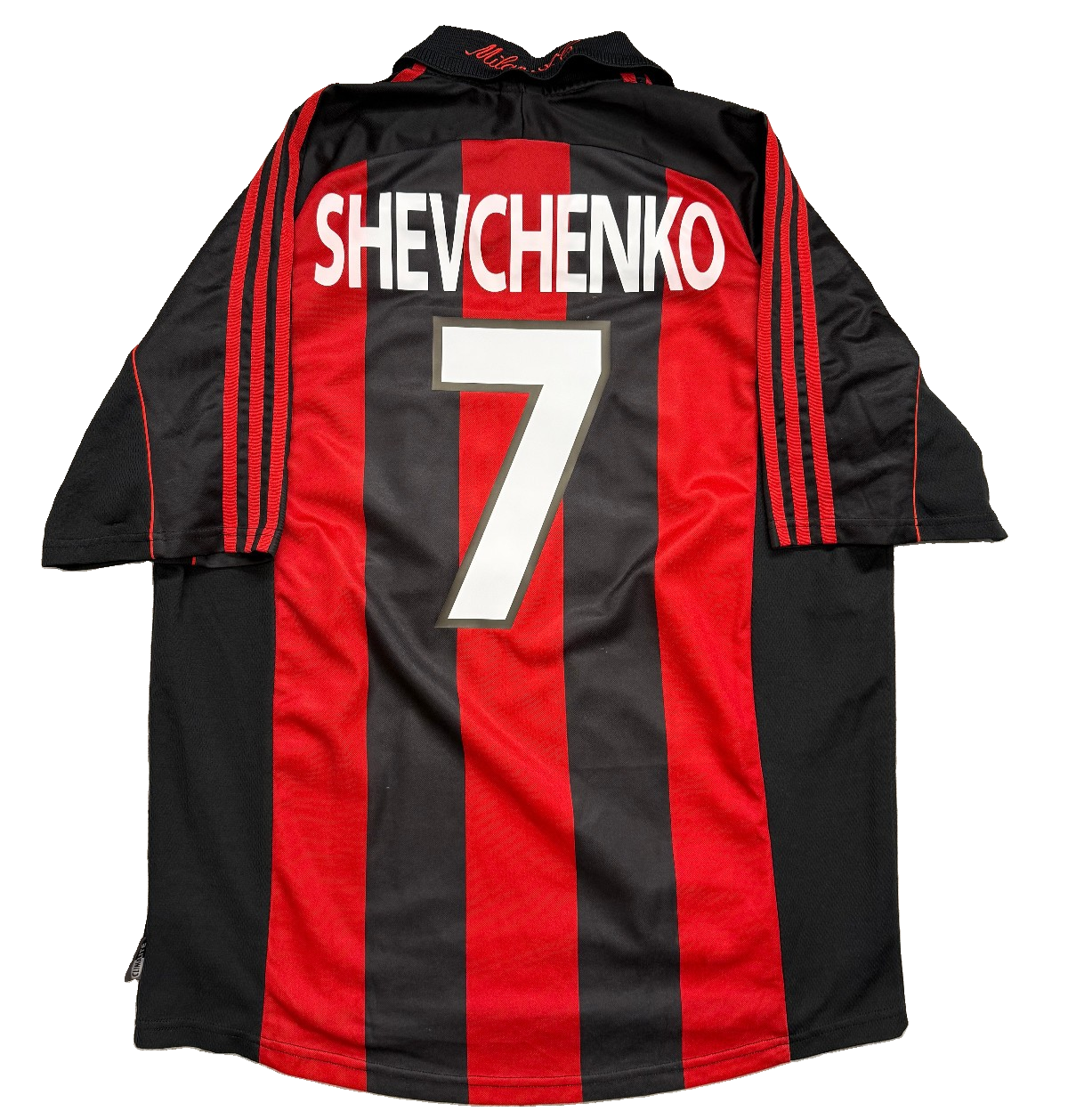 maglia calcio vintage AC Milan SHEVCHENKO Adidas 2000 2001 home OPEL Climalite
