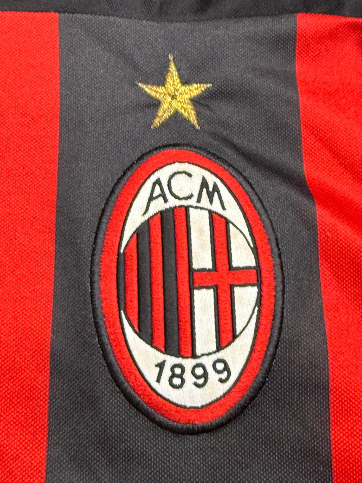 maglia calcio vintage AC Milan SHEVCHENKO Adidas 2000 2001 home OPEL Climalite