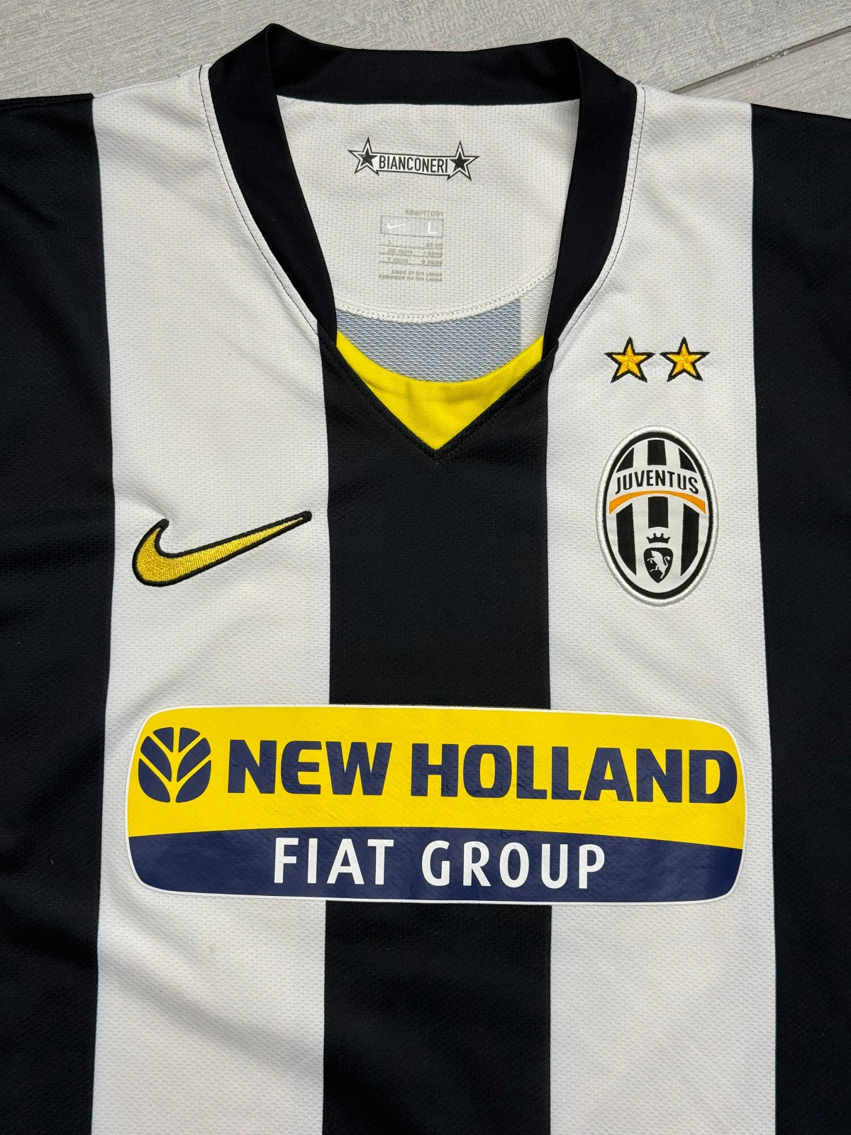 maglia calcio vintage DEL PIERO New Holland serie A  2009-10 home L NIKE