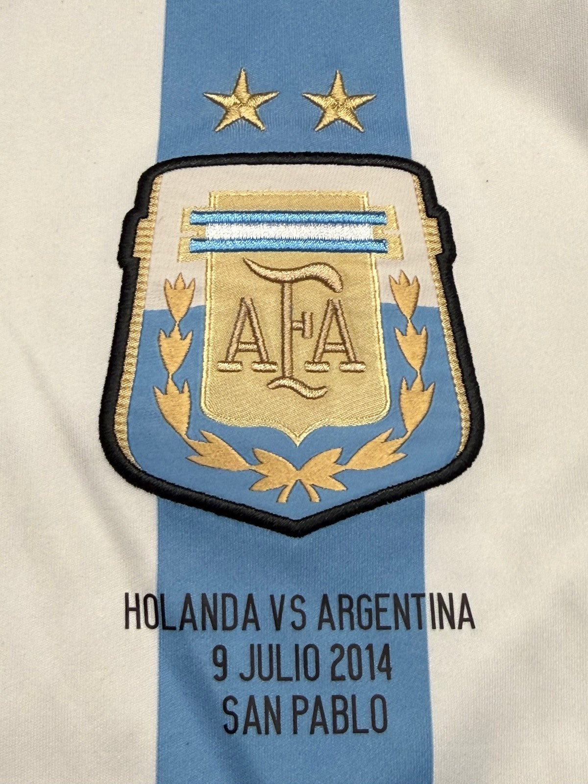 maglia calcio vintage Argentina Adidas 2014 Messi 10 Mondiali Brasile Olanda M
