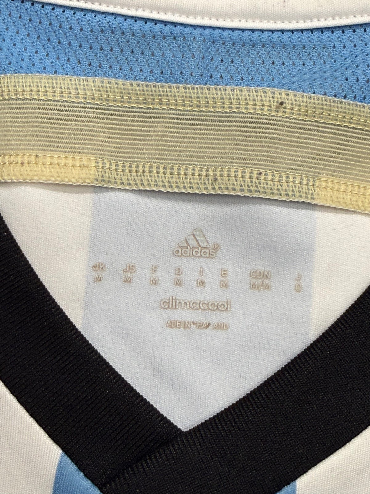 maglia calcio vintage Argentina Adidas 2014 Messi 10 Mondiali Brasile Olanda M