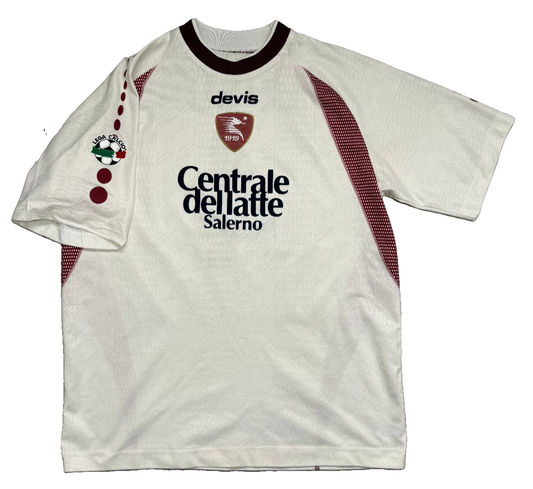 maglia calcio vintage Salernitana Devis Centrale del Latte 2003 2004 home L