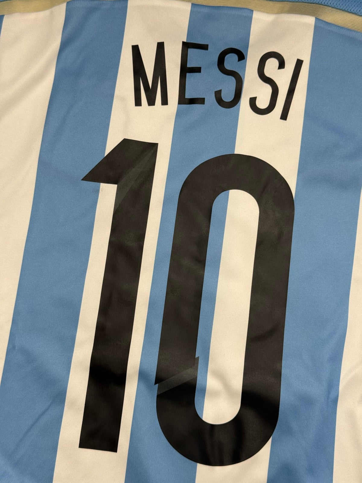 maglia calcio vintage Argentina Adidas 2014 Messi 10 Mondiali Brasile Olanda M