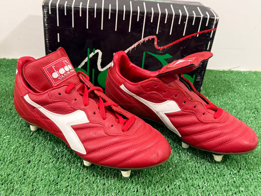 vintage diadora vintage DERBY MD PU football shoes GEORGE WEAH Milan 1995 40,5