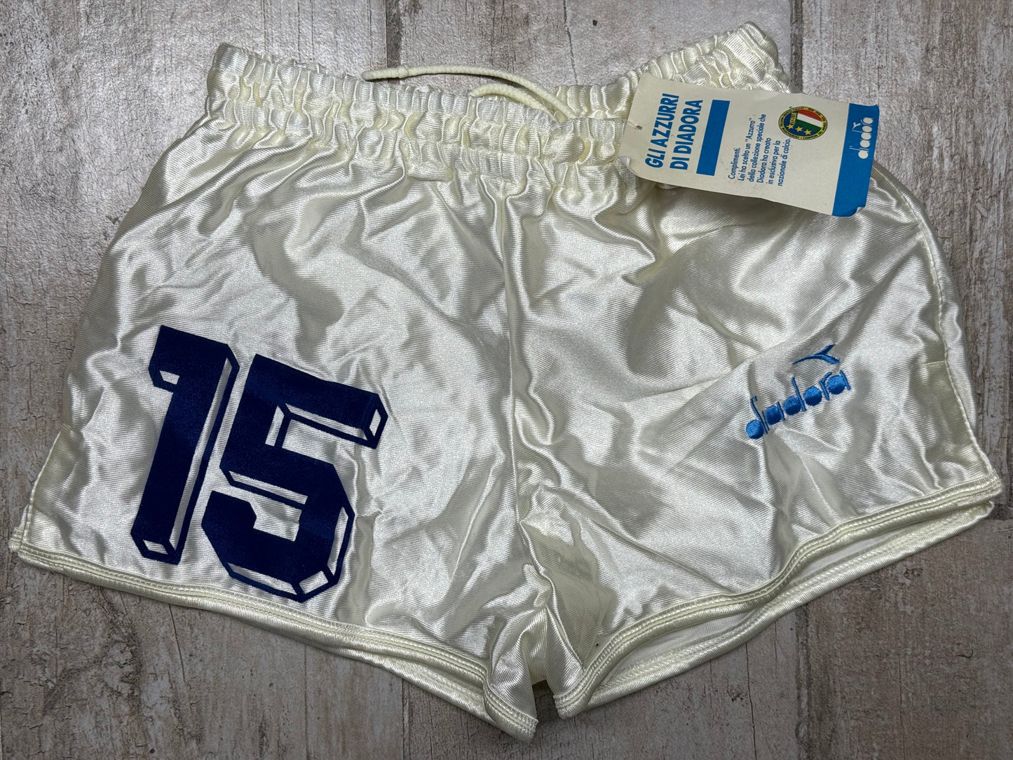 pantaloncini short italia italy FIGC Diadora Roberto Baggio World Cup 1990 M JR