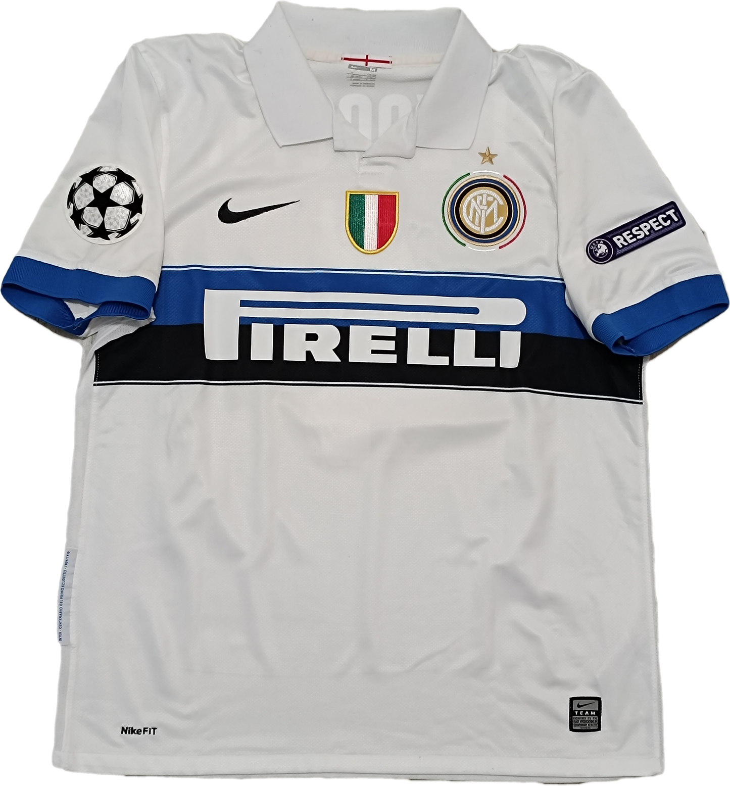 Maglia calcio vintage Inter Zanetti Pirelli Nike 2009 2010 Triplete shirt jersey