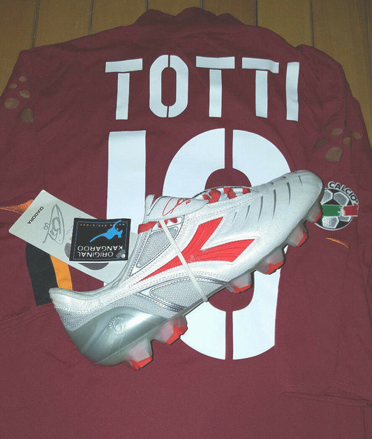 FRANCESCO TOTTI no MATCH WORN BOOTS SCARPINI ROMA MAGLIA SHIRT tiempo legend