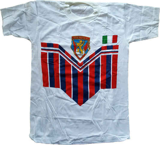 maglia Genoa vintage stadio 1986 mascotte mondiali ultras 86 cotton new XL