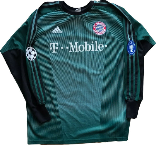 2003-04 Bayern Monaco Maglia portiere Kahn # 1 jersey goalkeeper shirt M
