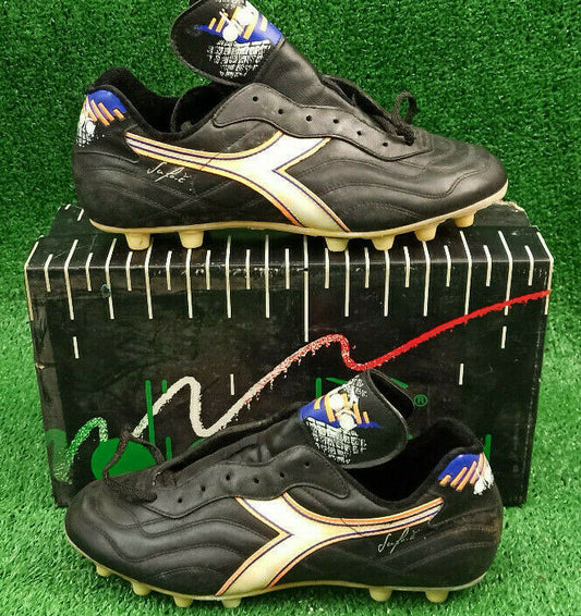 scarpe calcio Diadora Italia World Cup VINCENZO SCIFO vintage * MADE IN ITALY *