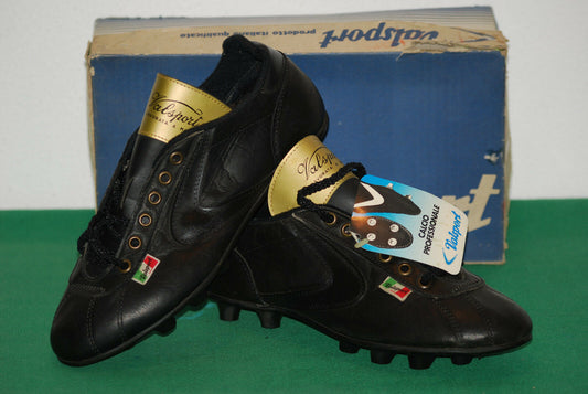 vintage Valsport ITALIA gold Made in ITALY boots Lavorazione shoes soccer 1970