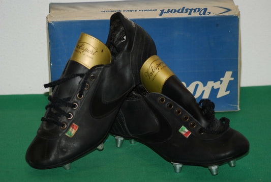 vintage Valsport ITALIA gold Made in ITALY boots Lavorazione shoes soccer 1970