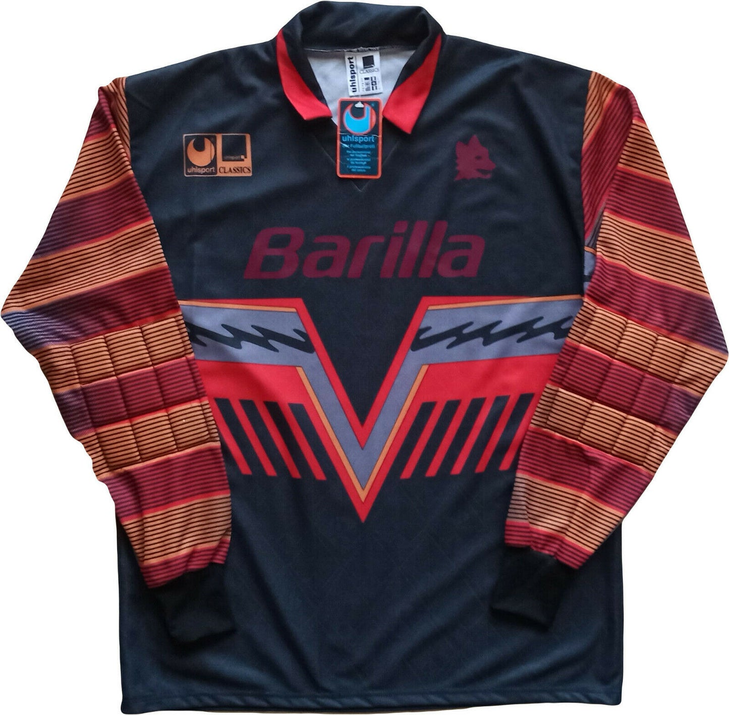 maglia roma barilla Uhlsport 1993 1994 Portiere Goalkeeper Cervone vintage