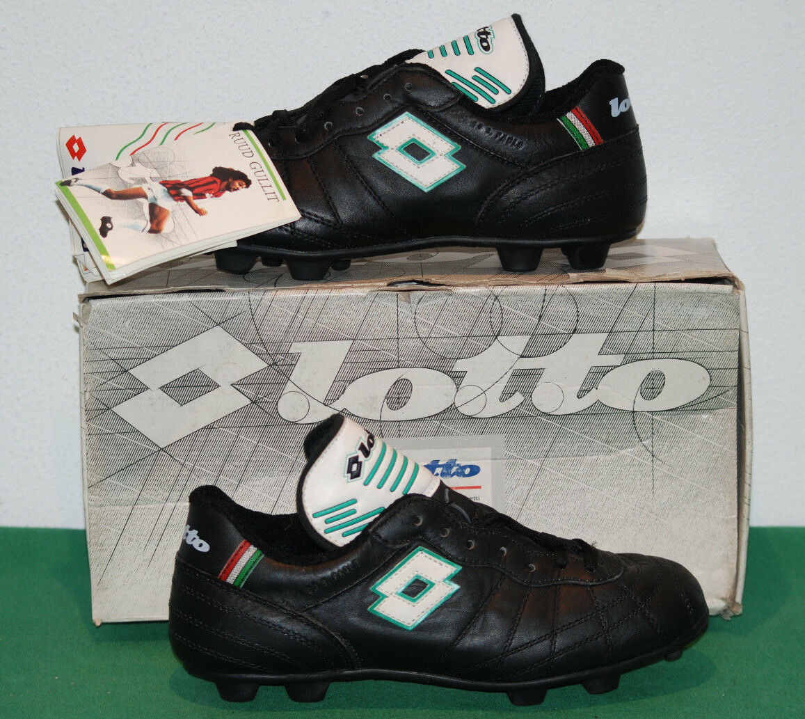 lotto vintage GULLIT GO SAN PAOLO soccer boots milan holland italia 90 deadstock