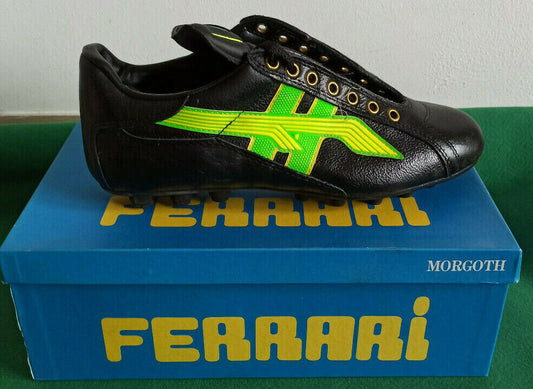 vintage football boots Ferrari Sport anni 80 Roma kangaroo leather 80 90 signed