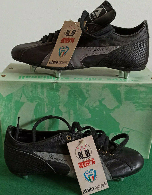 scarpe calcio vintage atala shoes boots SUPERSTAR juventus milan Mexico  40