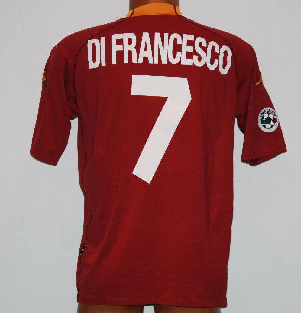 maglia Di Francesco ROMA scudetto 2000 2001 Kappa N0 match worn Ina Assitalia