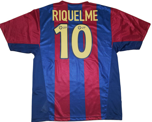 Riquelme shirt barcellona away #10 NIKE 2002 2003 home shirt jersey M