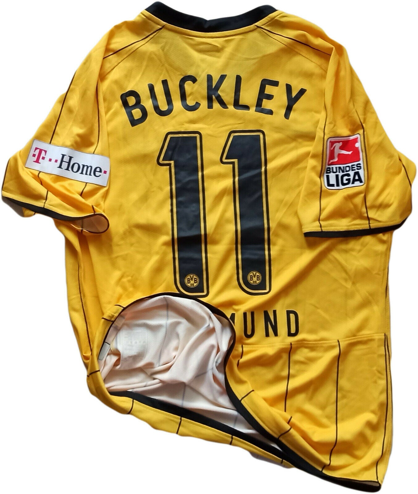 Maglia MATCH WORN Borussia Dortmund Buckley Shirt Jersey 2009-10 Nike evonik