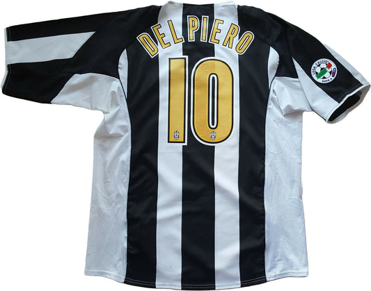 maglia Del Piero Juventus maglia NIKE shirt 2004 2005 home jersey Sky sport L