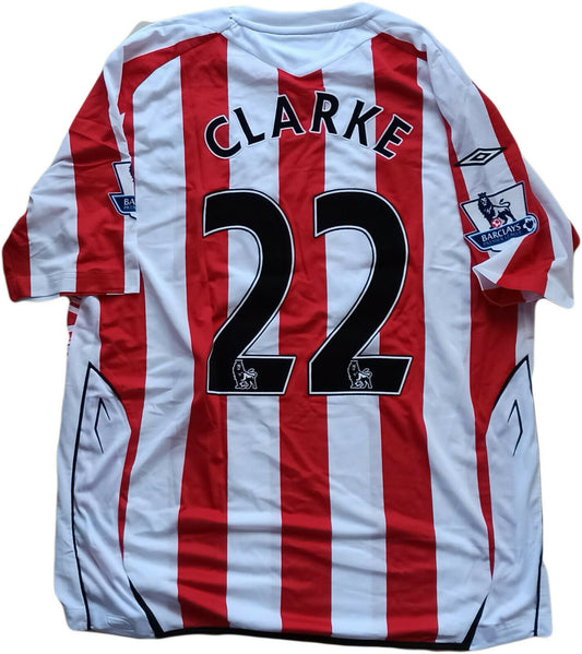 Maglia match worn Sunderland calcio CLARKE UMBRO 2007 2008 Shirt Jersey XL