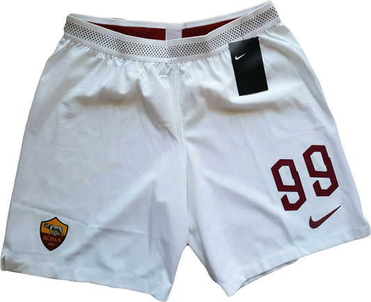 roma worn player issue kluivert #99 nike shorts 2019-2020 pantaloncini magazzino