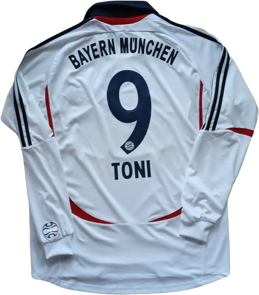 maglia Toni calcio Bayern Monaco vintage adidas 2006 2007 Munich Home Shirt