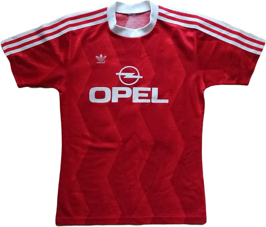 trikot Bayern Monaco vintage adidas #10 OPEL Munich Home Shirt 1988-89 UEFA CUP