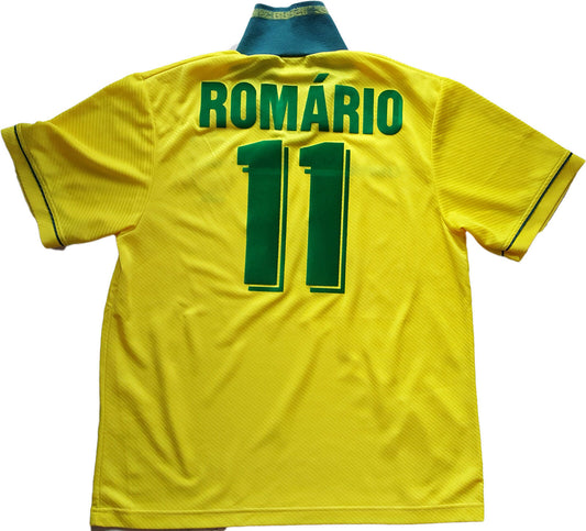 vintage brasil ROMARIO issued brazil USA 94 mondiali 1994 jersey shirt barca cbf