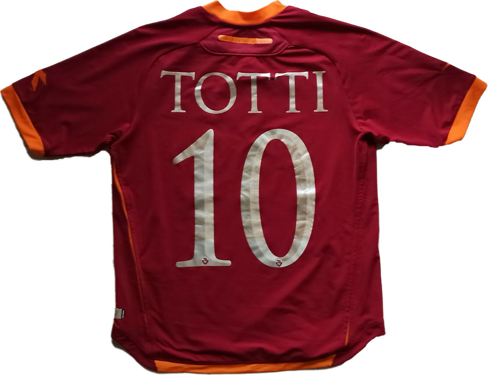Maillot Vintage AS Roma – Totti – No Match Worn – Jersey Occasion