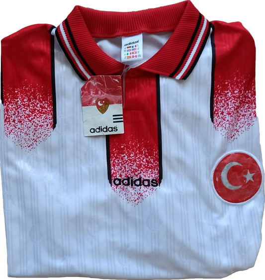 Vintage Adidas Tukey Hakan Sukur Euro 1996 ventex MAGLIA TRIKOT SHIRT bnwt