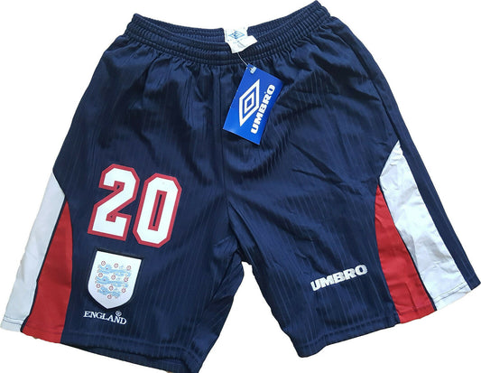 vintage umbro England Owen World Cup 1990 italy shorts S deadstock