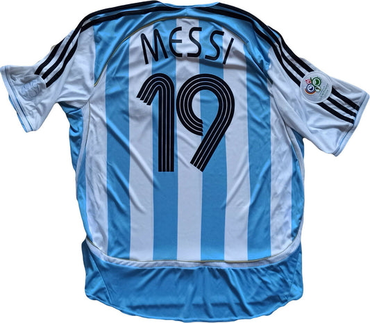 maglia Argentina Leo Messi 2006 World Cup Adidas Teamgeist vintage jersey shirt