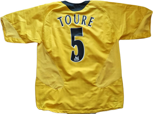 maglia Arsenal vintage TOURE 2004-2005 Gunners Highbury O2 L Nike Premier