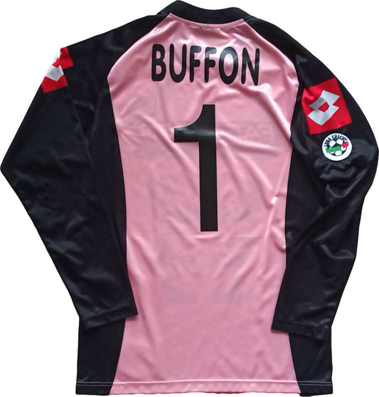 maglia Buffon Juventus vintage Lotto shirt 2002 2003 home jersey Fastweb XL