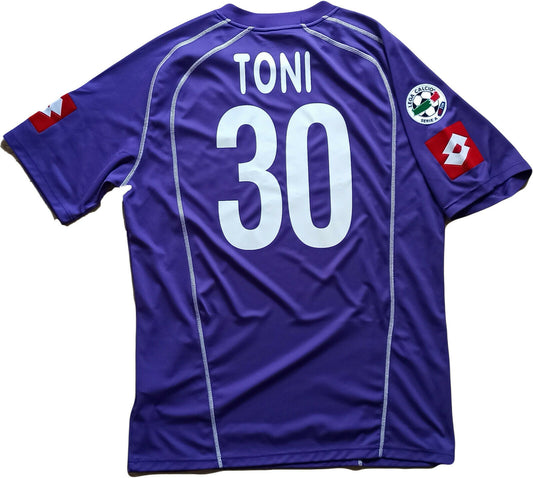 maglia calcio Fiorentina vintage Lotto TOYOTA 2005 2006 MSerie A jersey