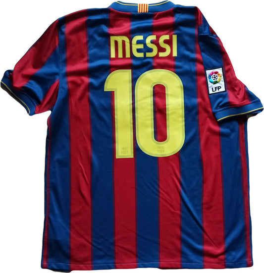 maglia calcio MESSI barcellona vintage NIKE 2009 2010 shirt jersey final unicef