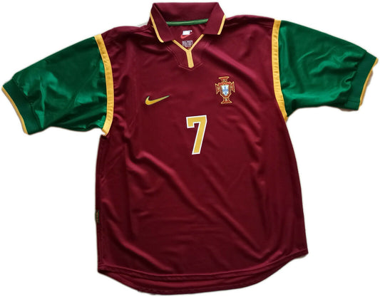 maglia calcio Portogallo Nike FIGO Portugal 1997 PLAYER VERSION jersey worn ?