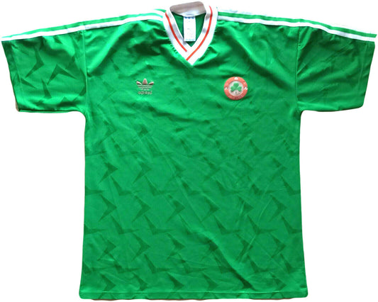 Maglia calcio vintage Adidas Ireland Irland EIRE World Cup 1990 Italia shirt