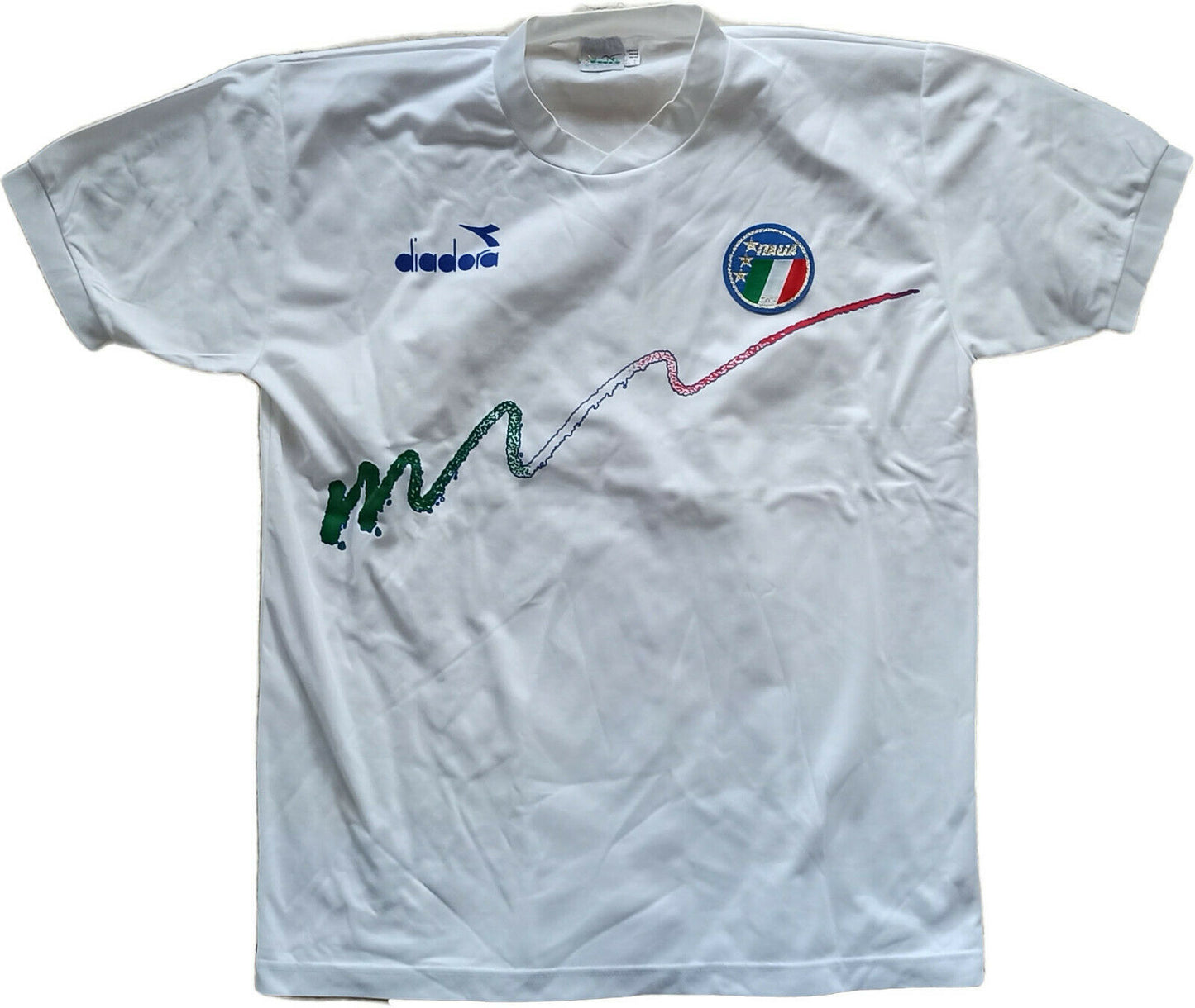 maglia calcio vintage Italia 1988 Diadora Roberto Baggio Training shirt jersey