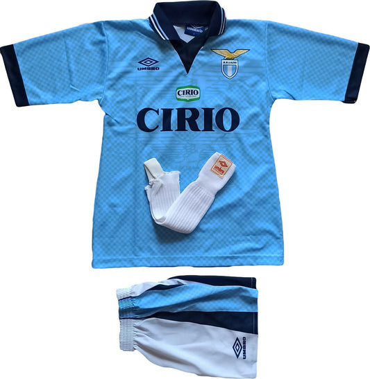 maglia calcio vintage Lazio SIGNORI UMBRO 1996-1997 CIRIO shirt FULL KIT *NEW*