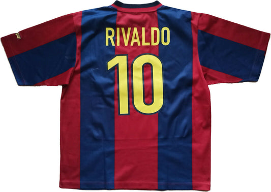 maglia calcio vintage RIVALDO Barca barcellona jersey camiseta NIKE 1998 1999