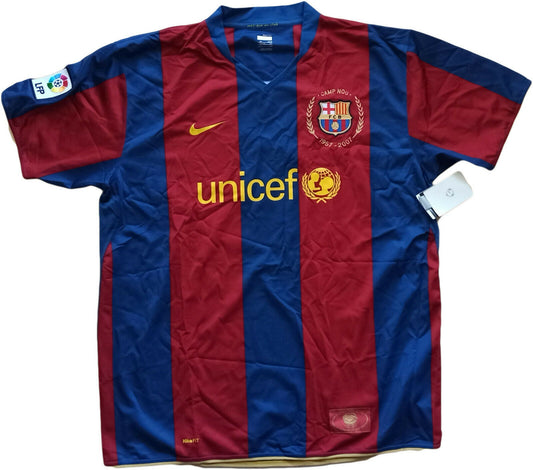 maglia calcio vintage Ronaldinho Barcellona Nike NUOVA 2007-08 M camiseta shirt